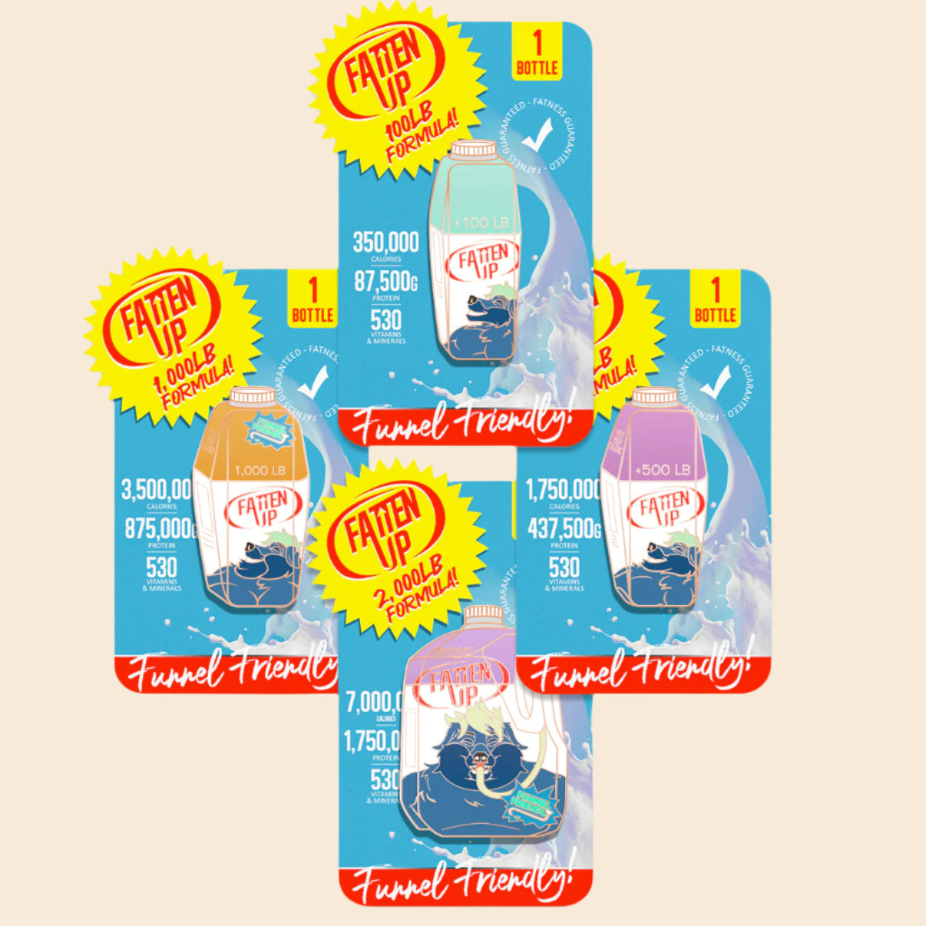 Fatten Up: Enamel Pin Bundle